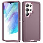 Per Samsung Galaxy S25 Ultra 5G Life Custodia impermeabile e robusta per telefono (viola + rosa)