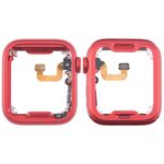 Per Apple Watch Series 6 40MM LTE Piastra lunetta centrale in lega di alluminio con cavo flessibile Crown Spin Axis (rosso)
