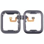 Per Apple Watch Series 6 44MM LTE Piastra lunetta centrale in lega di alluminio con cavo flessibile Crown Spin Axis (grigio)
