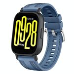 Per Redmi Watch 5 Active / Watch 5 Lite Push Connector 22mm Cinturino per orologio in silicone e nylon ibrido (azzurro chiaro)