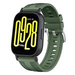 Per Redmi Watch 5 Active / Watch 5 Lite Push Connector 22mm Cinturino per orologio in silicone e nylon ibrido (verde abete)