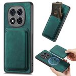 Per Xiaomi Redmi Note 14 Pro+ 5G Retro Pelle Card Bag Custodia Magnetica per Telefono (Verde)