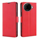 Per Tecno Camon 30 Pro 5G Custodia in pelle con fibbia laterale ultrasottile e flip orizzontale (rosso)