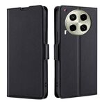 Per Tecno Camon 30 Custodia in pelle con fibbia laterale ultrasottile e flip orizzontale (nero)