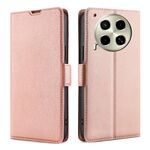 Per Tecno Camon 30 Custodia in pelle con fibbia laterale ultra sottile e flip orizzontale (oro rosa)