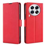 Per Tecno Camon 30 Premier 5G Custodia in pelle con fibbia laterale ultrasottile e flip orizzontale (rosso)