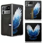 Per Tecno Phantom V Fold2 Litchi Texture Card Slots Back Cover Custodia per telefono (Nero)