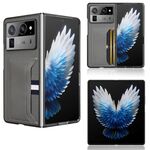 Per Tecno Phantom V Fold2 Litchi Texture Card Slots Back Cover Custodia per telefono (grigio)
