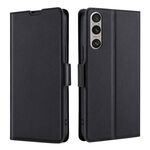 Per Sony Xperia 1 VI Custodia in pelle con fibbia laterale ultra sottile e flip orizzontale (nero)