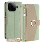 Per vivo iQOO Z9 Turbo Crossbody Litchi Texture Custodia in pelle per telefono (verde)