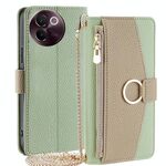Per vivo V30e 5G Global Crossbody Litchi Texture Custodia in pelle per telefono (verde)