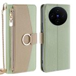 Per vivo X100s Crossbody Litchi Texture Custodia in pelle per telefono (verde)