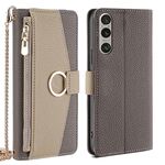 Per Sony Xperia 1 VI Crossbody Litchi Texture Custodia in pelle per telefono (grigio)