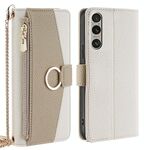 Per Sony Xperia 1 VI Crossbody Litchi Texture Custodia in pelle per telefono (bianco)