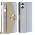 Per Sony Xperia 10 VI Crossbody Litchi Texture Custodia in pelle per telefono (blu)