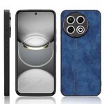 Per Tecno Spark 30 Pro 4G Custodia per telefono con motivo a mucca e cuciture (blu)