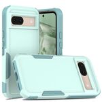 Per Google Pixel 8a 2 in 1 PC + TPU Custodia per telefono (verde chiaro)