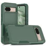 Per Google Pixel 8a 2 in 1 PC + TPU Custodia per telefono (verde scuro)