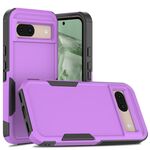 Per Google Pixel 8a 2 in 1 PC + TPU Custodia per telefono (viola)
