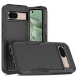 Per Google Pixel 8a 2 in 1 PC + TPU Custodia per telefono (nero)