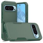 Per Google Pixel 9 / 9 Pro 2 in 1 PC + TPU Custodia per telefono (verde scuro)