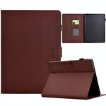 Per Amazon Kindle Paperwhite 12a generazione 2024 Custodia in pelle per tablet intelligente con trama in fibra di colore solido (marrone)