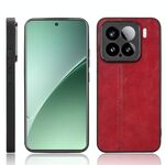 Per Xiaomi 15 Pro Custodia per telefono con motivo a mucca e cuciture (rosso)
