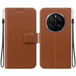 Per Honor Magic7 Pro Custodia per telefono in pelle con fibbia magnetica ultra sottile (marrone)