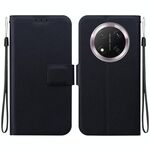 Per Honor X9c Custodia per telefono in pelle con fibbia magnetica ultra sottile (nero)