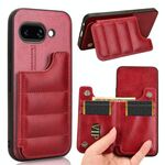 Per Google Pixel 9a Custodia per telefono con motivo a mucca e carta da cucito (rosso)
