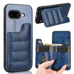 Per Google Pixel 9a Custodia per telefono con motivo a mucca e carta da cucito (blu)