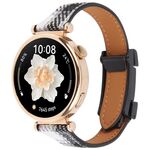 Cinturino per orologio in pelle con fibbia magnetica sottile universale da 22 mm (grigio)
