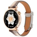 Cinturino per orologio in pelle con fibbia magnetica sottile universale da 22 mm (marrone)