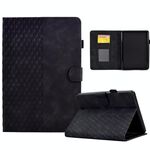 Per Amazon Kindle PaperWhite 12a generazione 2024 Custodia per tablet intelligente in pelle goffrata Rhombus (nero)