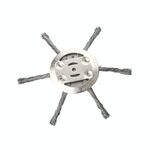 Ruota per diserbo in filo d'acciaio Disco per diserbo in filo ritorto Accessori per lame per tosaerba, specifiche: 6 teste