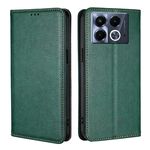 Per Infinix Note 40 5G Gloss Oil Solid Color Magnetic Leather Phone Case (Verde)
