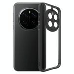 Honor Magic7 Pro Custodia per telefono in TPU satinato + PC trasparente (nero)