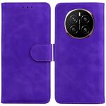 Custodia per telefono in pelle flip color puro per Honor Magic7 (viola)