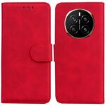 Custodia per telefono in pelle Flip Skin Feel Pure Color per Honor Magic7 (rosso)