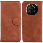 Custodia in pelle flip per telefono For Honor Magic7 Skin Feel Pure Color (marrone)