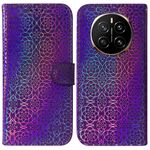 Custodia per telefono in pelle con fibbia magnetica colorata per Honor Magic7 (viola)