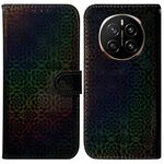 Custodia per telefono in pelle con fibbia magnetica colorata per Honor Magic7 (nera)
