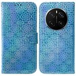 Per Honor Magic7 Pro Custodia per telefono in pelle con fibbia magnetica colorata (blu)