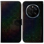 Per Honor Magic7 Pro Custodia per telefono in pelle con fibbia magnetica colorata (nero)