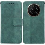 Custodia per telefono in pelle goffrata geometrica per Honor Magic7 (verde)