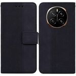Custodia per telefono in pelle goffrata geometrica per Honor Magic7 (nera)