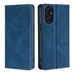 Custodia per telefono in pelle magnetica Skin Feel per Honor 200 5G (blu)