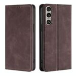 Per Sony Xperia 1 VI Custodia in pelle magnetica Skin Feel (marrone scuro)