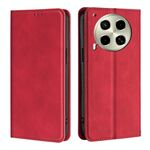 Per Tecno Camon 30 Custodia in pelle magnetica Skin Feel (rosso)