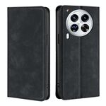 Per Tecno Camon 30 Premier 5G Custodia in pelle magnetica Skin Feel (nero)